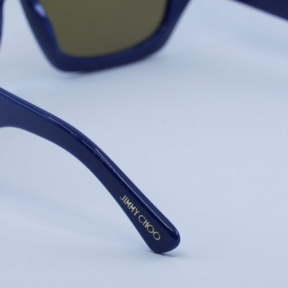 Jimmy Choo CAMI/S 0PJP 70 Sunglasses Blue Square Frame, Brown Lenses - Picture 8 of 12